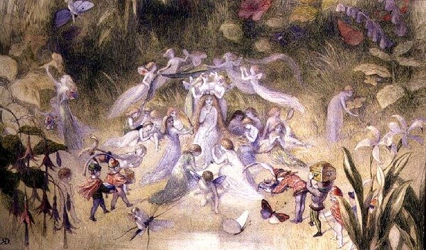 The Toilet of Titania, c. 1870 (akvarell på papper) av Richard Doyle