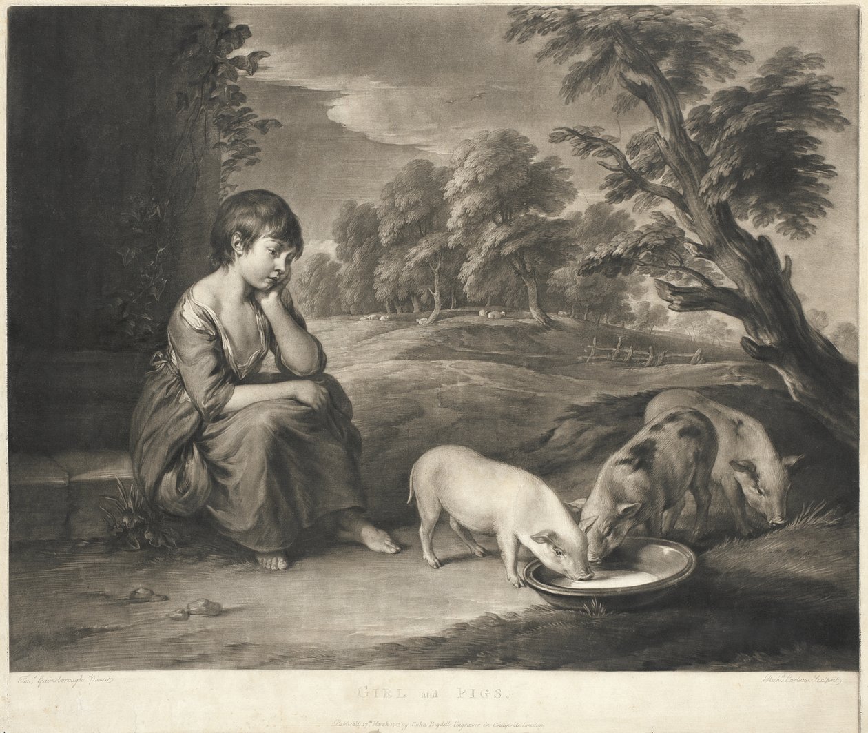Flickan och grisarna av Richard Earlom