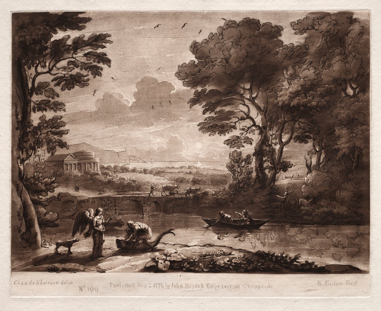 Sanningens bok 160, Tobias och ängeln, 1774 av Richard Earlom
