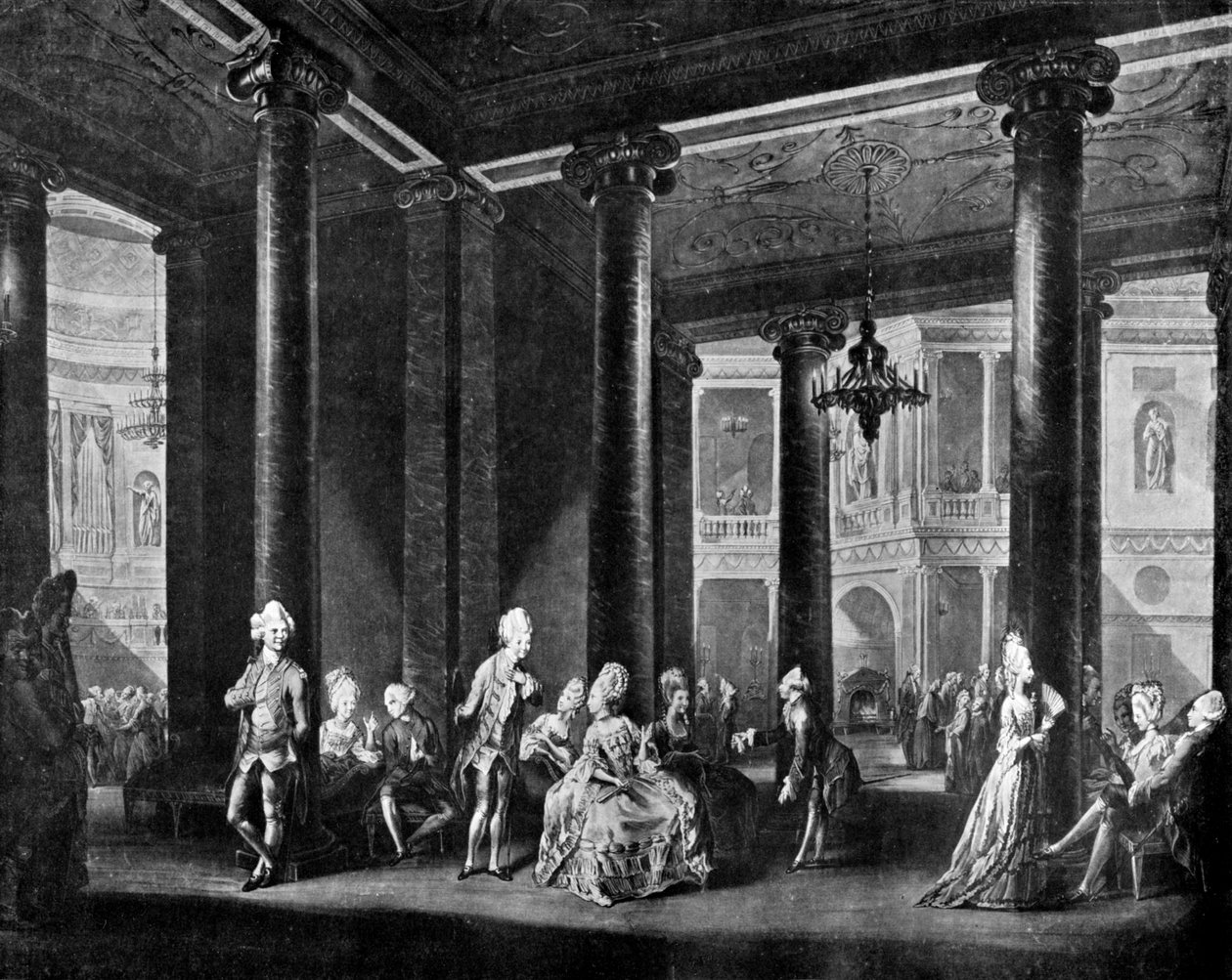 Det inre av Pantheon på Oxford Road, 1772. av Richard Earlom