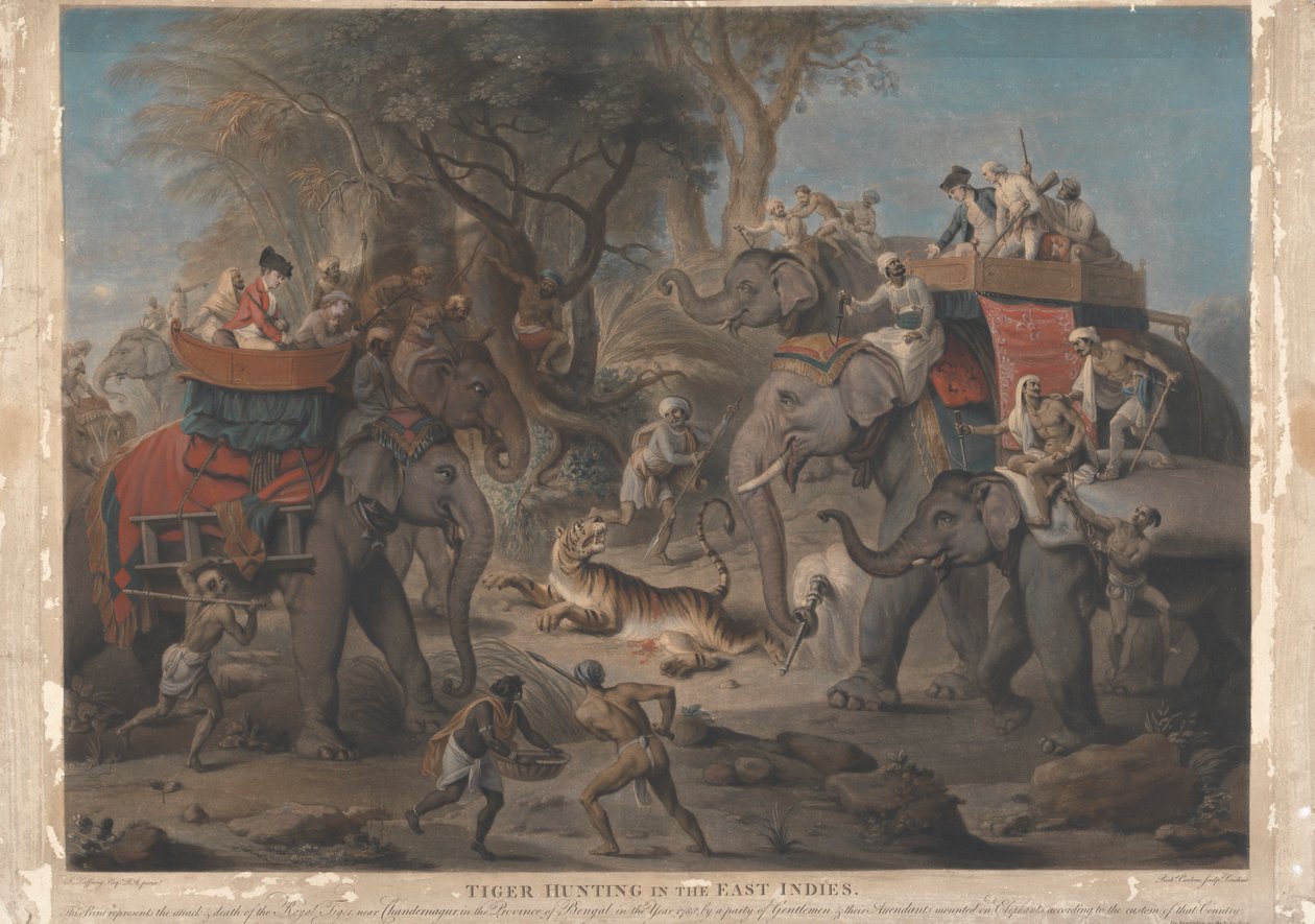 Tigerjakt i Ostindien av Richard Earlom