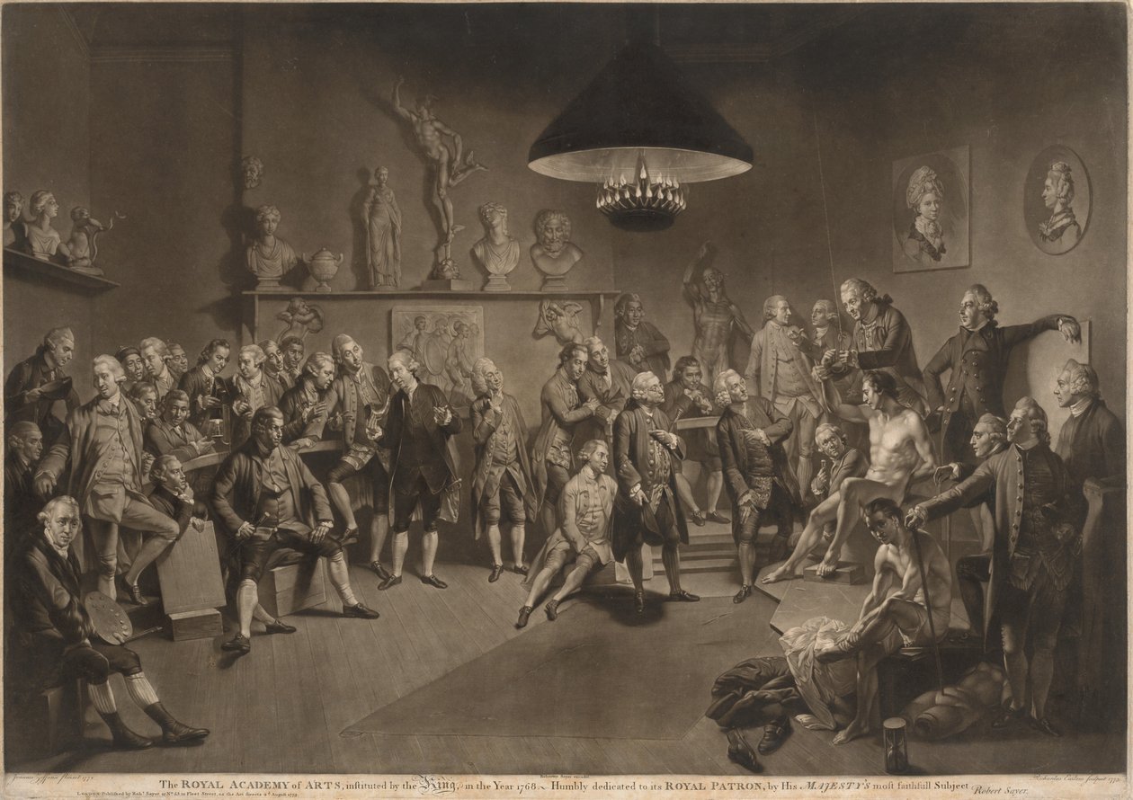 Kungliga Konsthögskolan av Richard Earlom, after Johann Zoffany