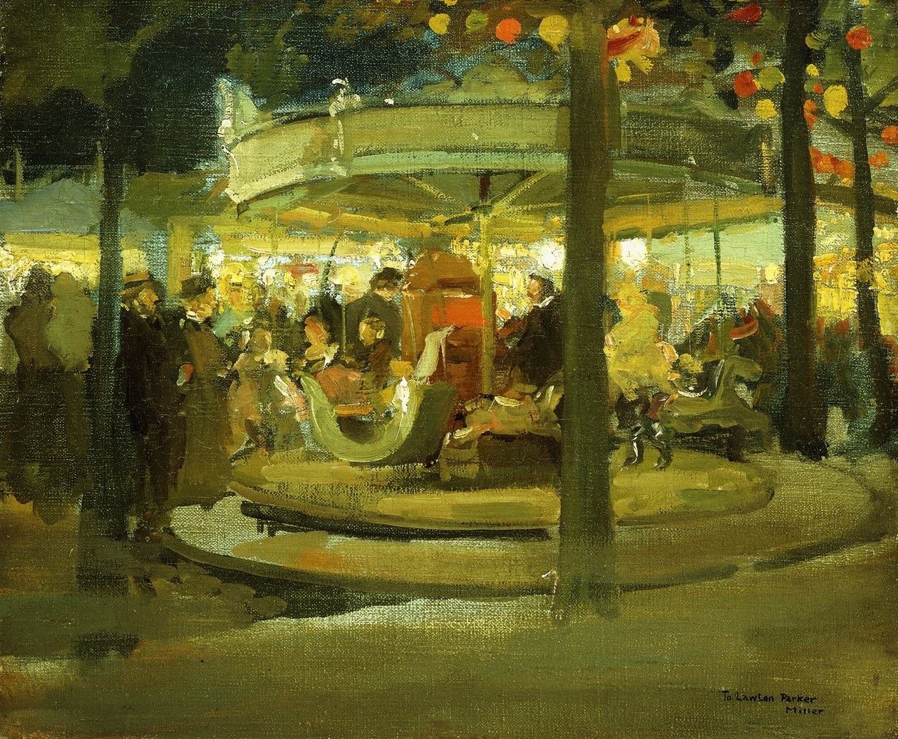 Karusell, ca 1900-1901 (olja på duk) av Richard Emil Miller