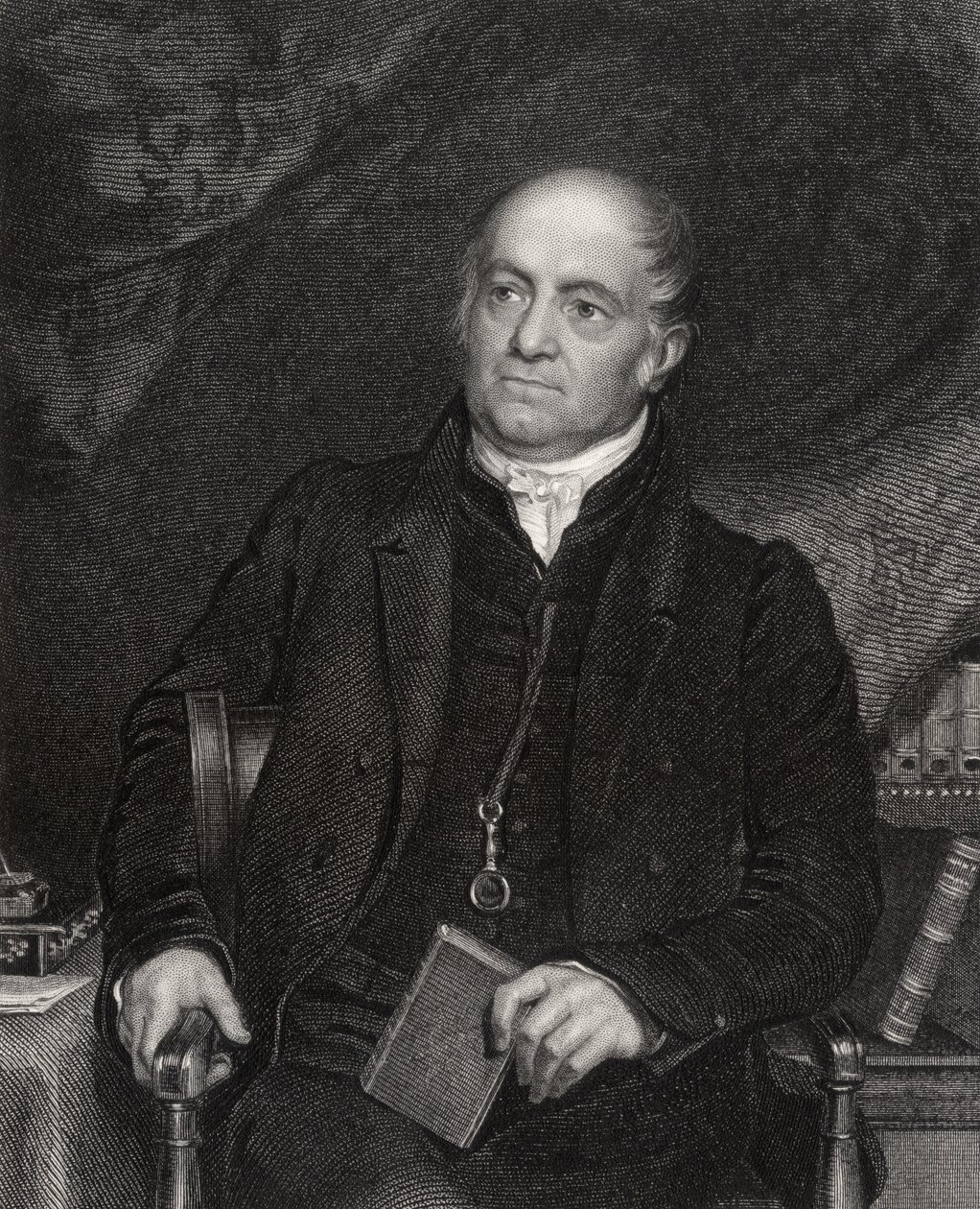 Olinthus Gilbert Gregory, graverad av H. Robinson, från "National Portrait Gallery, volume V", publicerad omkring 1835. av Richard Evans