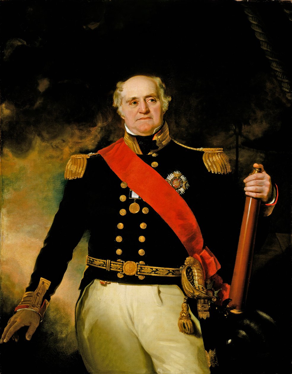 Sir Thomas Masterman Hardy, viceamiral av den blå flottan (1769-1839) av Richard Evans
