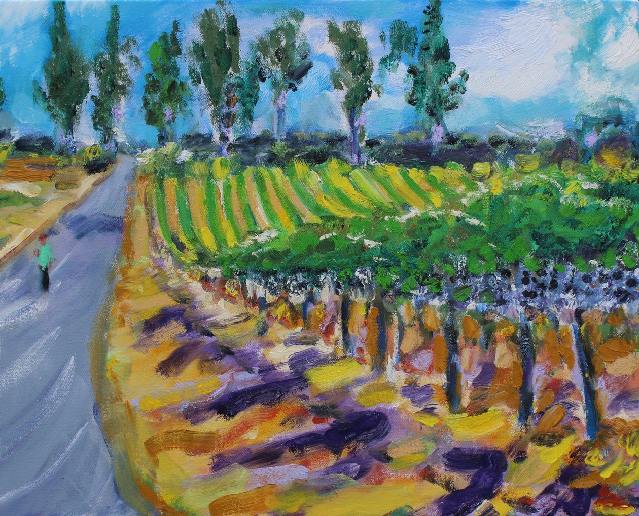 En promenad i Wine County, Napa, 2017 av Richard Fox