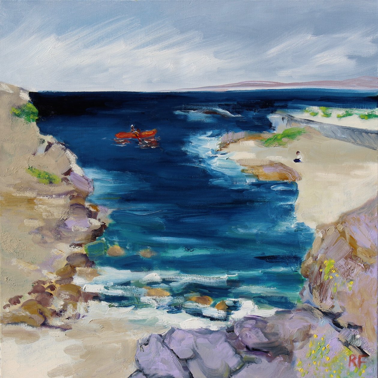 Kayaker, Monterey Bay, 2019 av Richard Fox