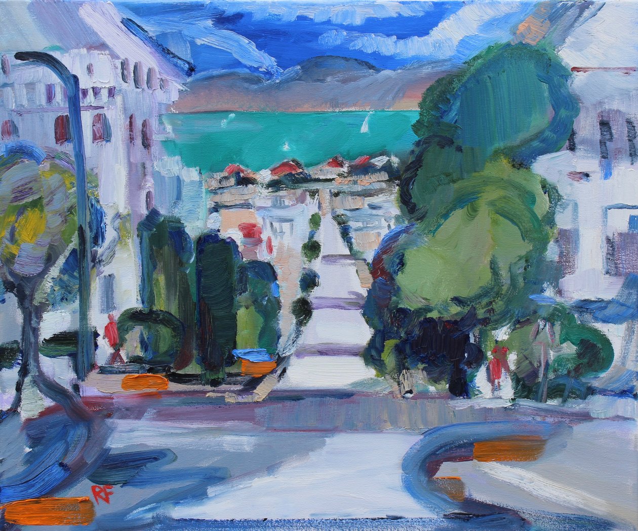 Pacific Heights till bukten, 2019 av Richard Fox