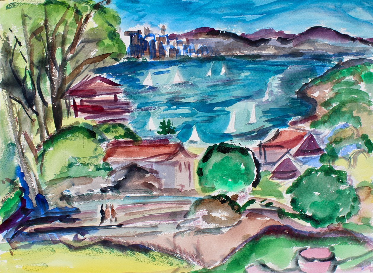 San Francisco Bay från Tiburon, 2018 av Richard Fox