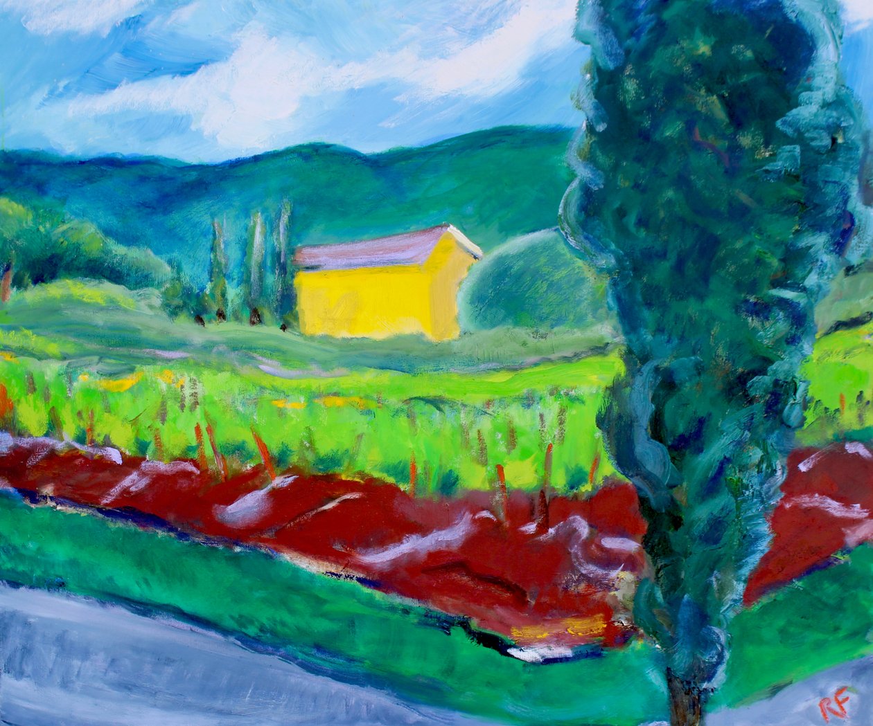 Gula huset, Sonoma, 2017 av Richard Fox