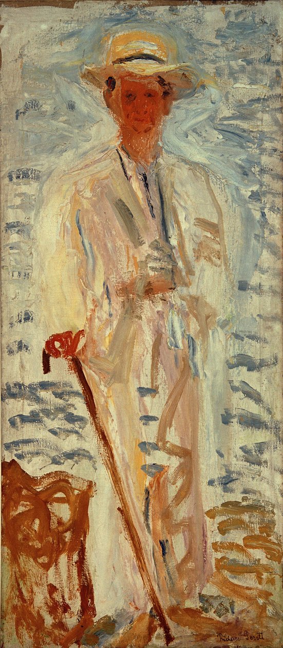 Porträtt av kompositören Alexander von Zemlinsky 1871-1942, 1908. av Richard Gerstl