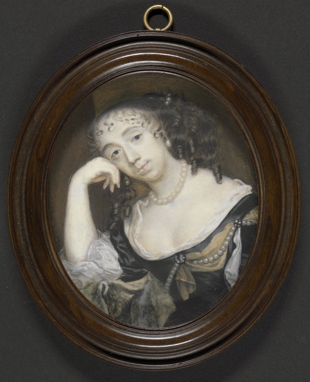 Elizabeth Dormer, grevinna av Carnarvon (d.1677) (nee Capel), c.1665 (kroppsfärg på veläng på kortet) av Richard Gibson