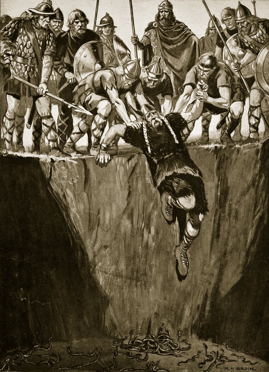 The Pit of Adders, illustration från 