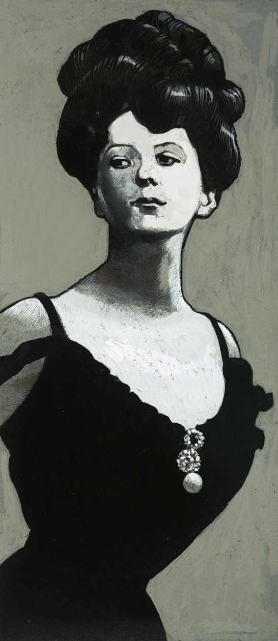 "Gibson Girls", som väcktes till liv för scenen av skådespelerskan Camille Clifford av Richard Hook