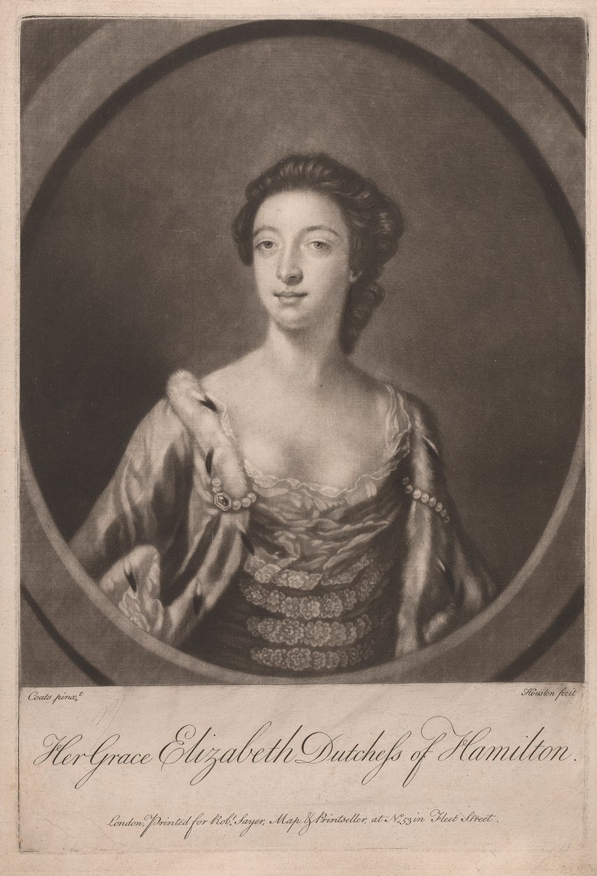 Hennes nåd Elizabeth hertiginna av Hamilton av Richard Houston