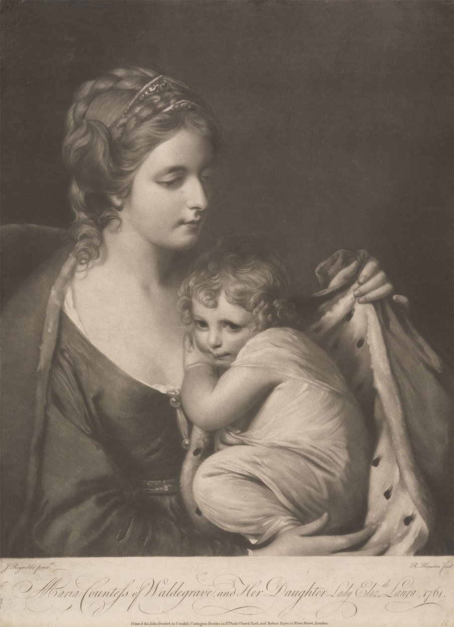 Maria, grevinna av Waldegrave, och hennes dotter Lady Elizabeth Laura av Richard Houston