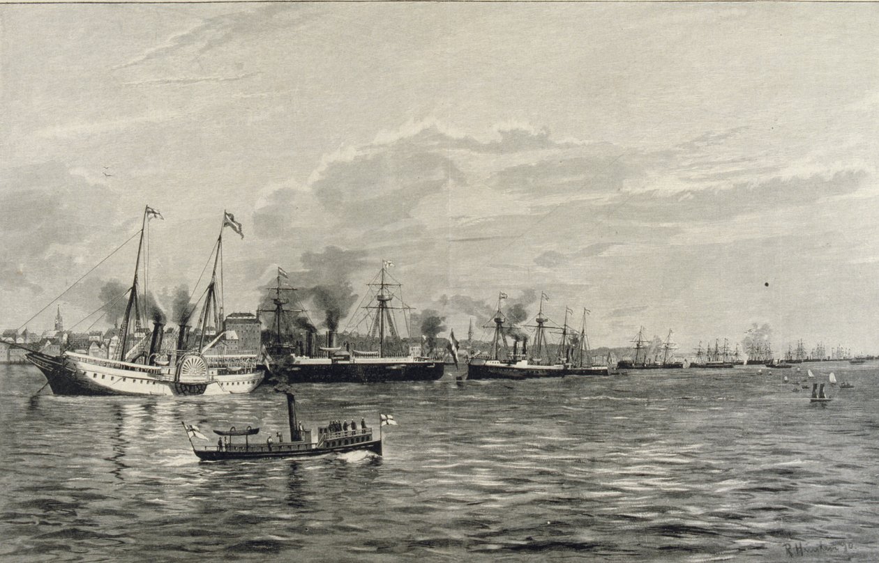 Naval Review i Kiel den 3 september 1890 av Richard Huenten