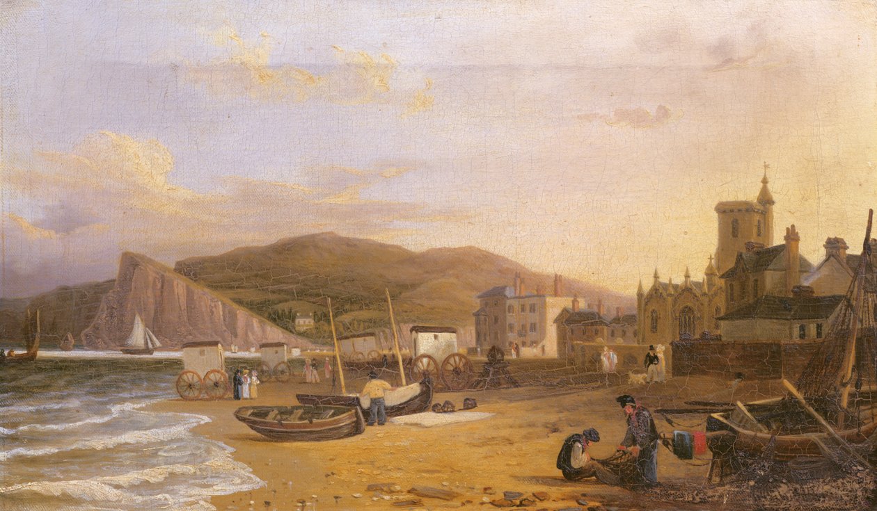 General View of Teignmouth, 1820 av Richard Hume Lancaster