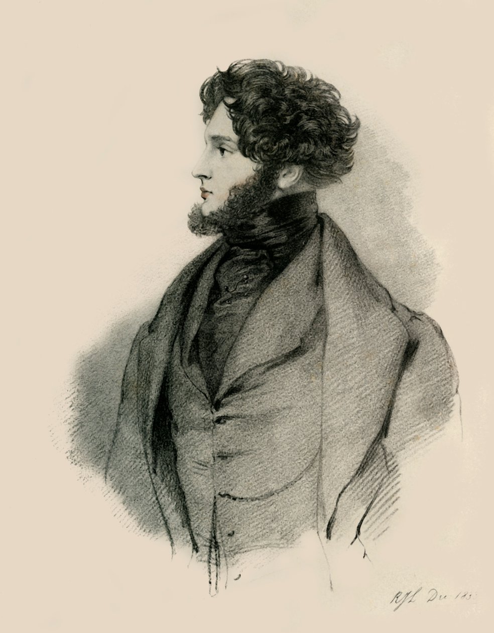 Alfred, greve dOrsay, 1833. av Richard James Lane