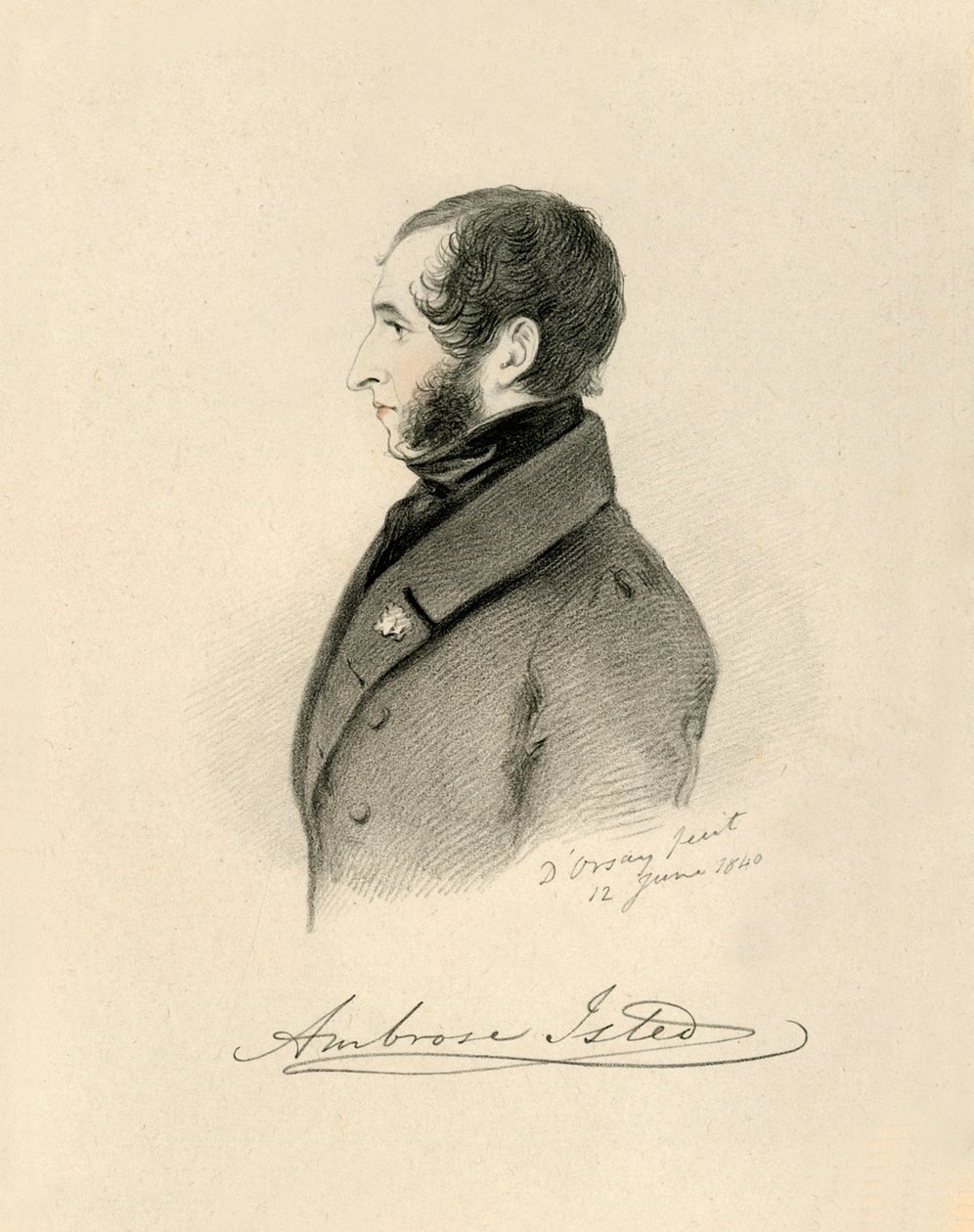 Ambrosius Isted, 1840. av Richard James Lane