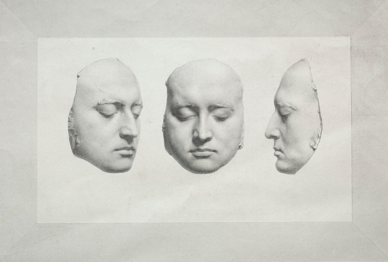 Dödsmask av Sir Thomas Lawrence. av Richard James Lane