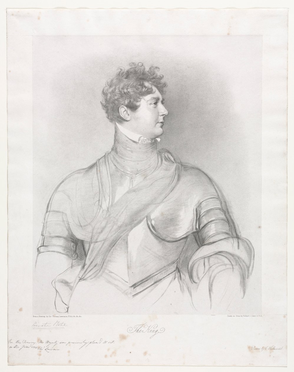 Kungen, George IV av Storbritannien. av Richard James Lane