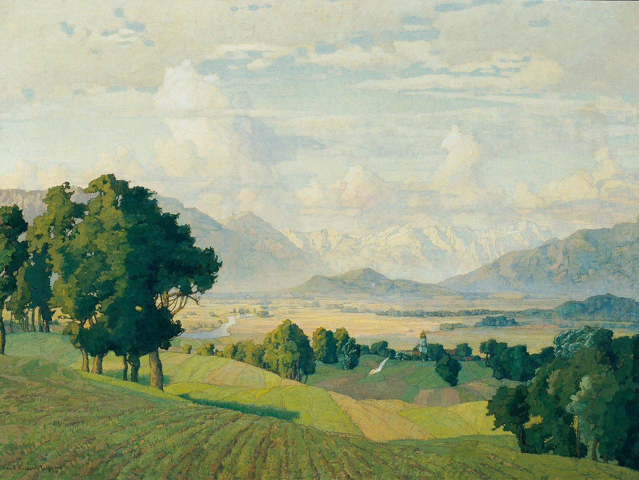 Landskap i Oberbayern av Richard Kaiser