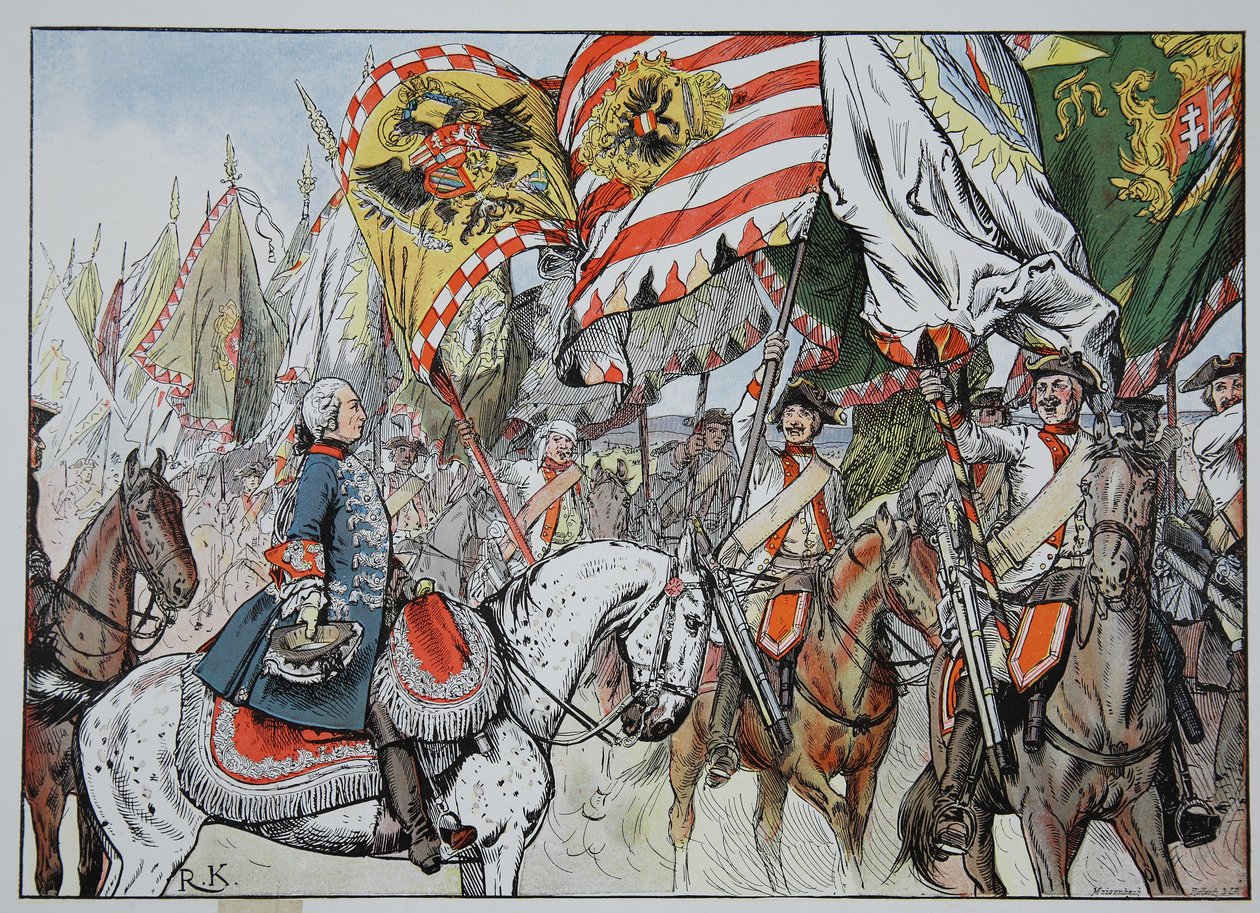 I segerjubel, Hohenfriedberg, 4 juni 1745 av Richard Knoetel
