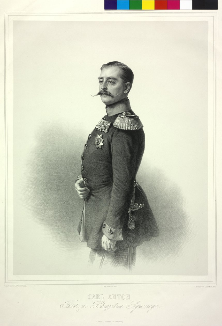 Carl Anton Prins av huset Hohenzollern Sigmaringen av Richard Lauchert