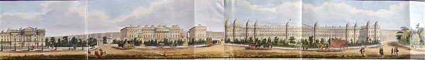 Clarence Terrace och Sussex Place, detalj från "A Panoramic View round the Regent