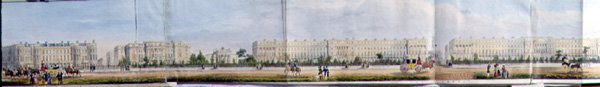 Ulster Terrace och York Terrace, detalj från "A Panoramic View round the Regent