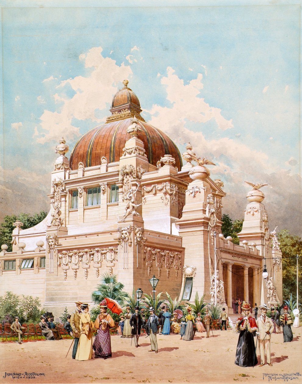 Jubileumsutställningen i Wien 1898: Staden Wiens paviljong av Richard Moser