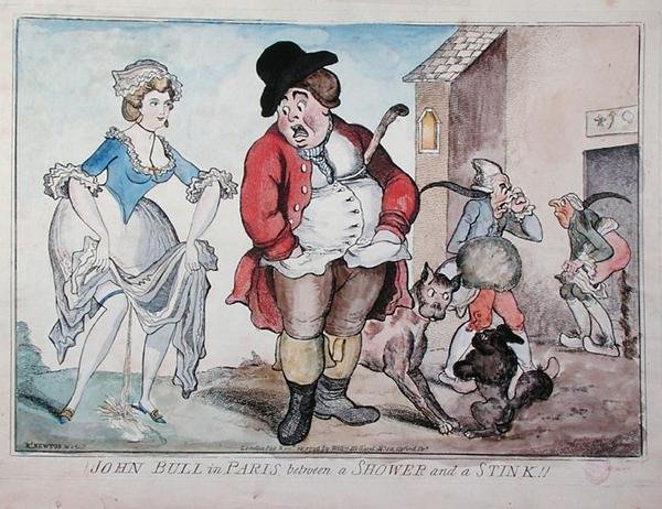 John Bull i Paris mellan en dusch och en stink av Richard Newton