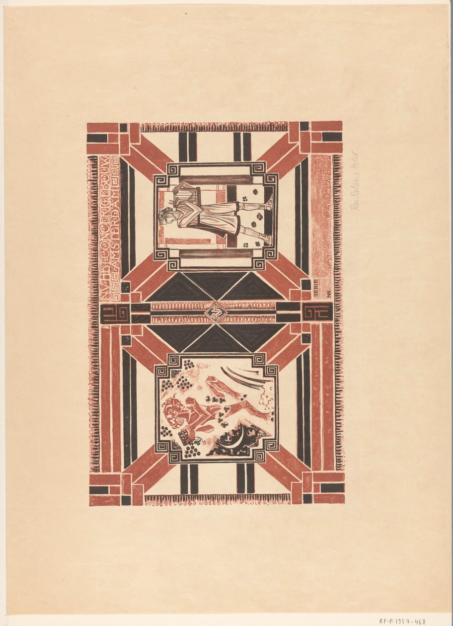 Omslagsdesign för: Concertgebouw Amsterdam Program av Richard Nicolaüs Roland Holst (signed by artist)
