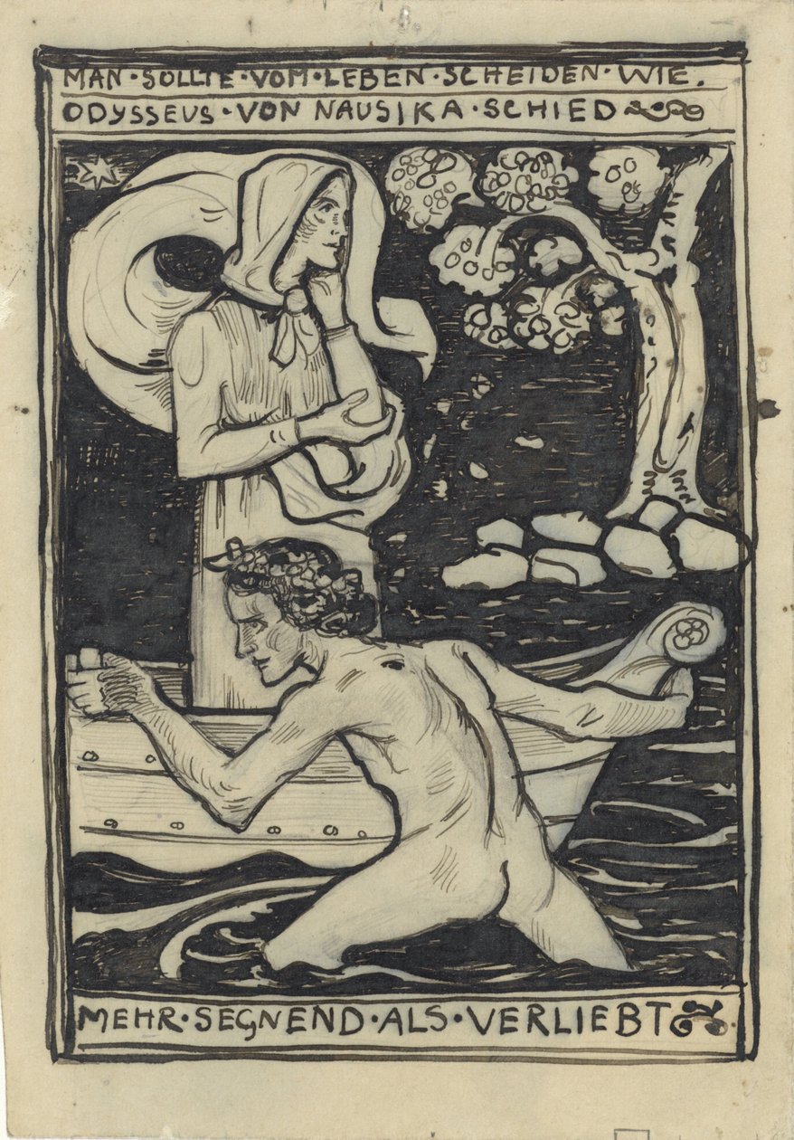 Odysseus och Nausikaäs farväl av Richard Nicolaüs Roland Holst