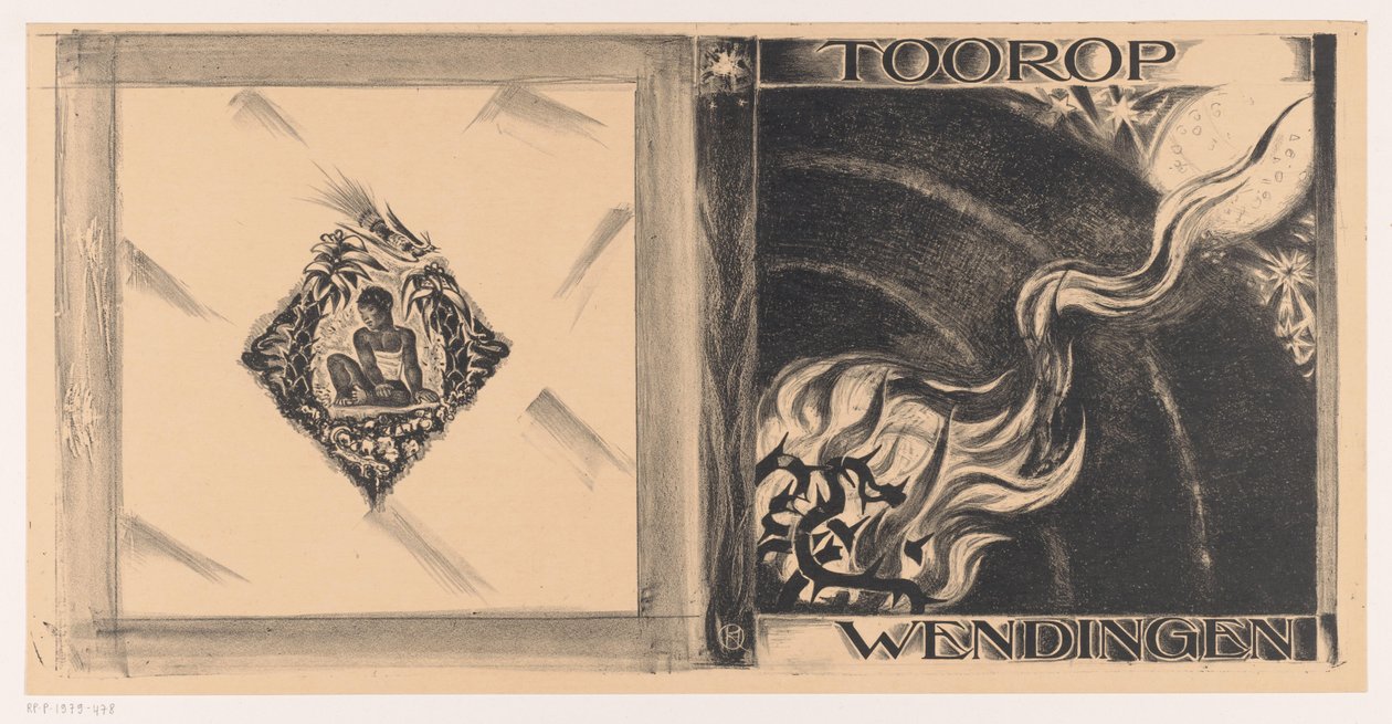 Omslagsdesign för: Wendingen, Tooropnummer, 1928 av Richard Nicolaüs Roland Holst