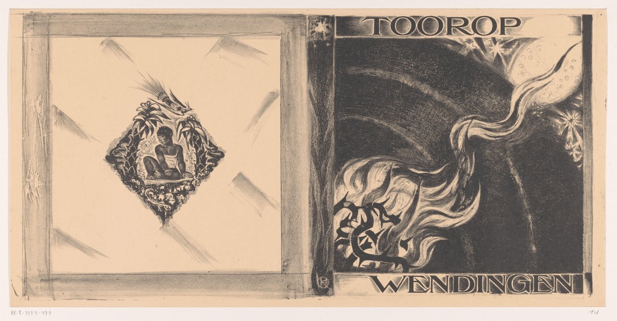 Omslagsdesign för: Wendingen, Toorop nummer, 1928 av Richard Nicolaüs Roland Holst