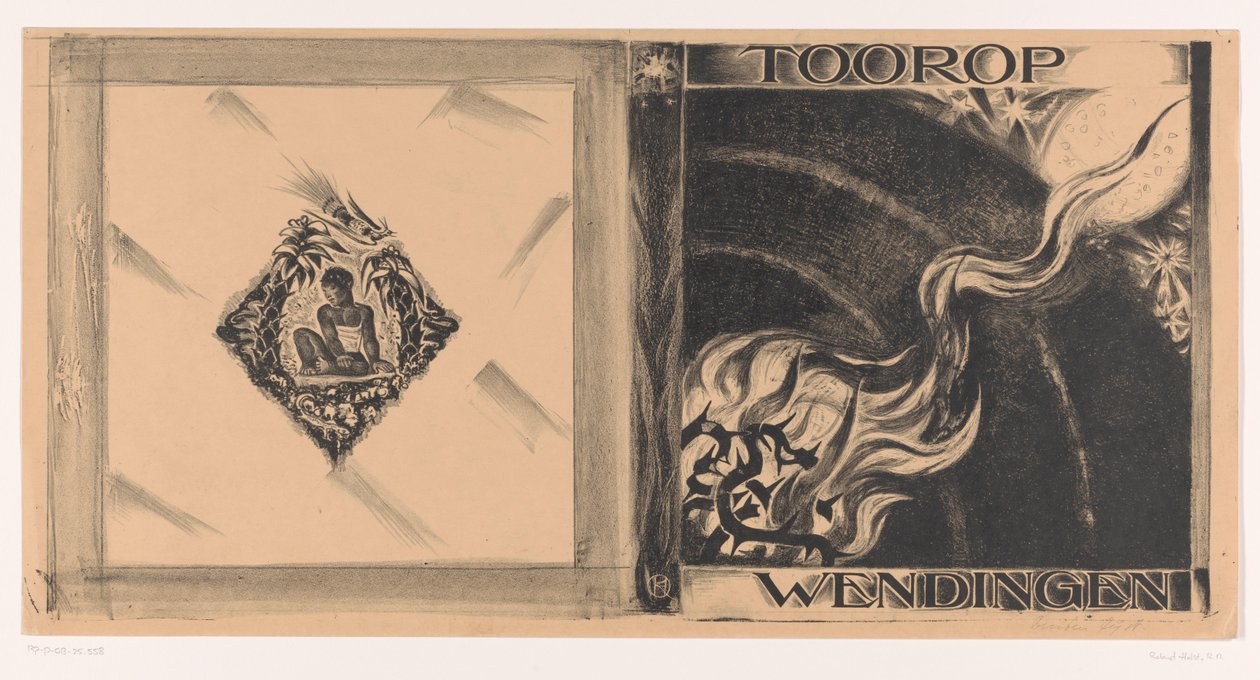 Omslagsdesign för: Wendingen, Toorop nummer, 1928 av Richard Nicolaüs Roland Holst