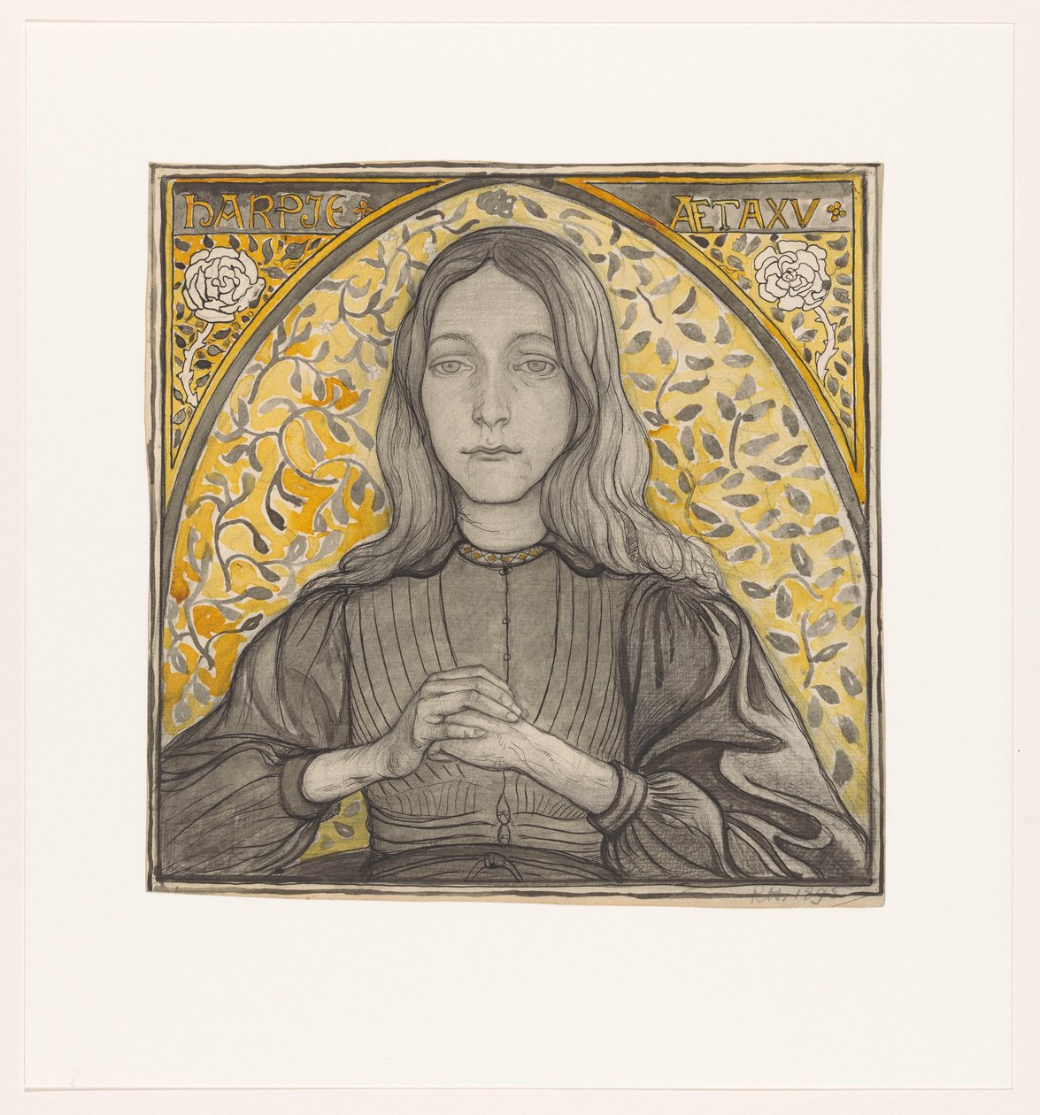 Porträtt av Harpje, 15 år av Richard Nicolaüs Roland Holst