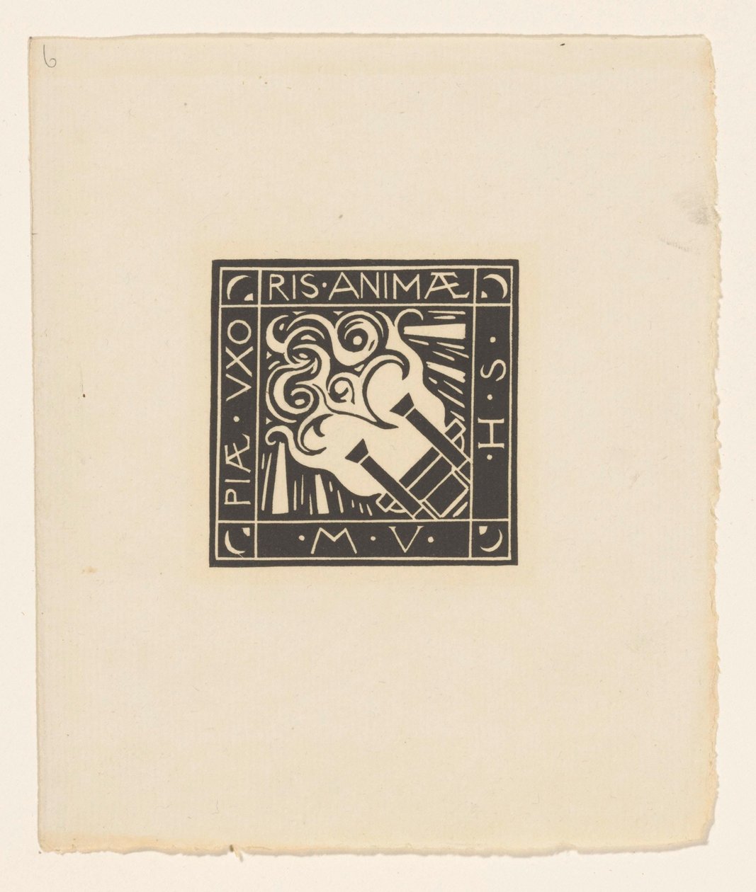Vigne ter reminiscence aan Mary Vincentia Huizinga-Schorer Själens fromma fru M.V.H.S. (titel på objekt) av Richard Nicolaüs Roland Holst