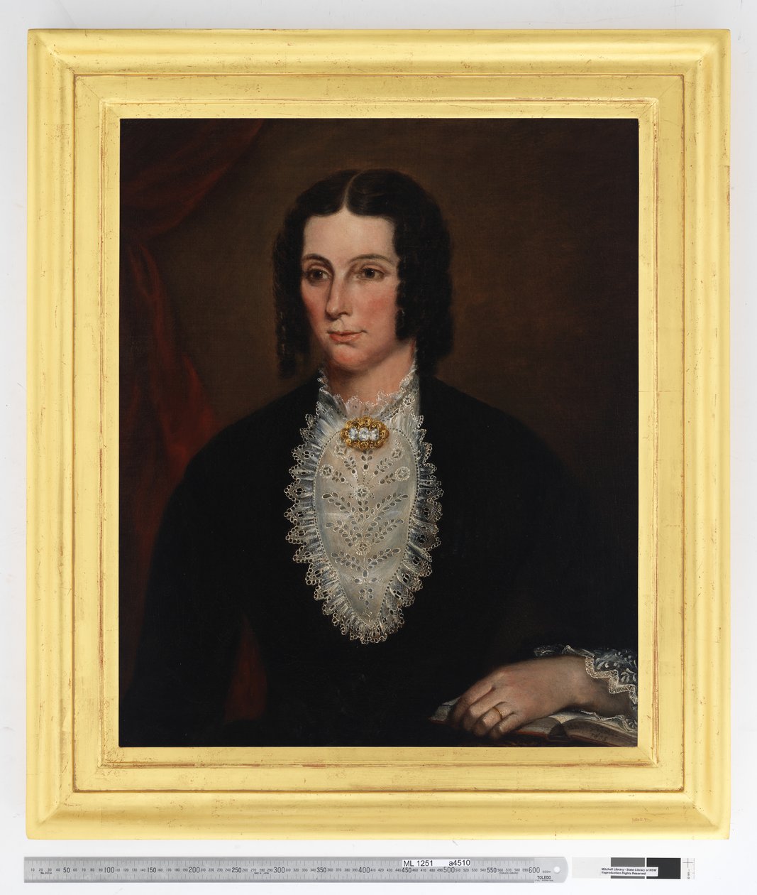 Porträtt av Sarah Scarvell, född Redmond, 1855 av Richard Noble