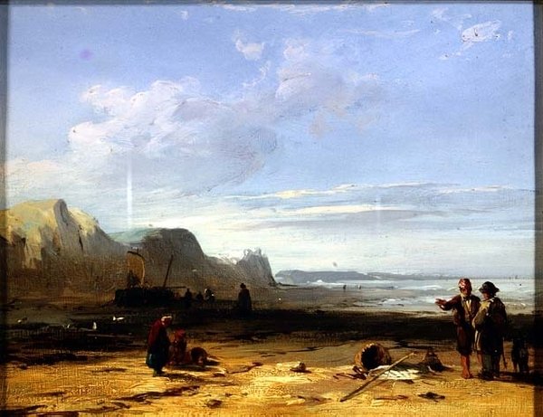 En kustscen av Richard Parkes Bonington