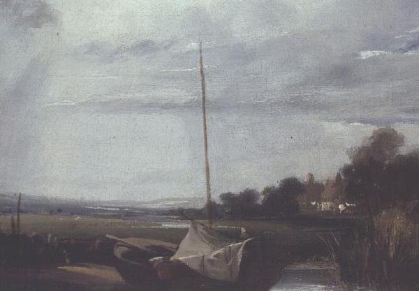 En flod i Frankrike av Richard Parkes Bonington