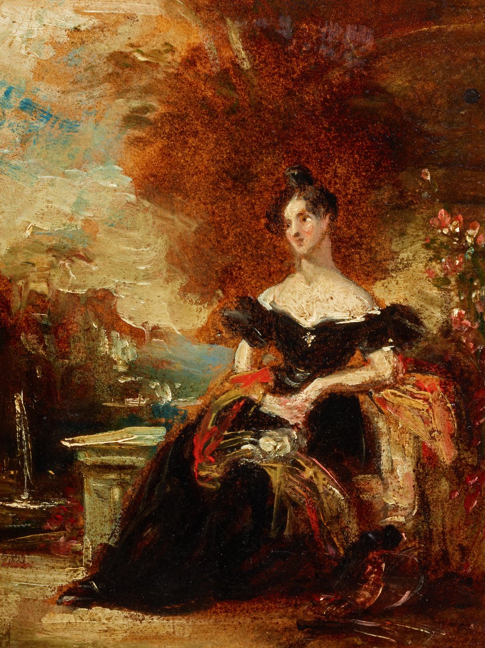 Porträtt av en kvinna av Richard Parkes Bonington