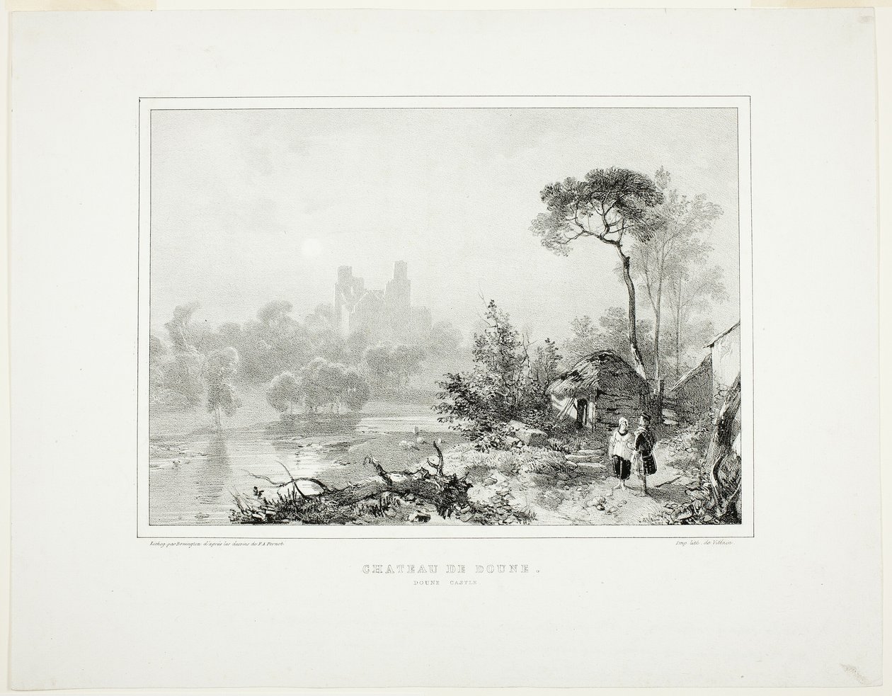 Doune slott av Richard Parkes Bonington