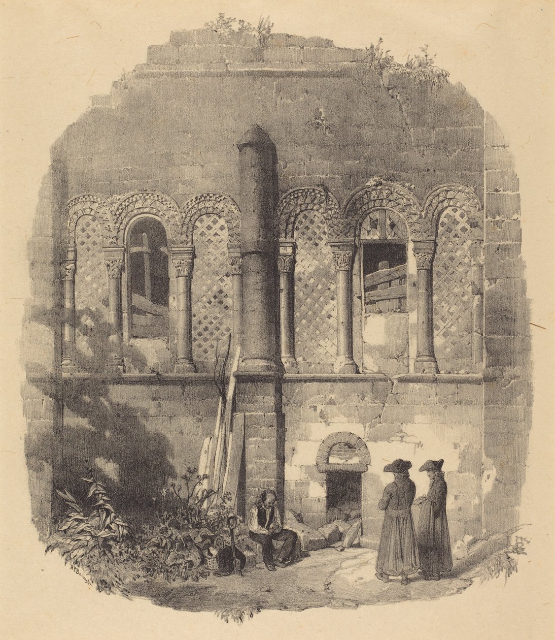 Saint-Taurin-kyrkan, Évreux av Richard Parkes Bonington