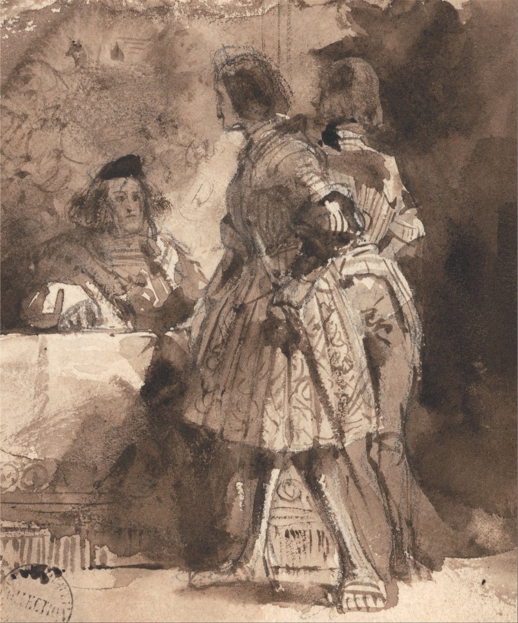 Goetz von Berlichingen inför den kejserliga magistraten av Richard Parkes Bonington