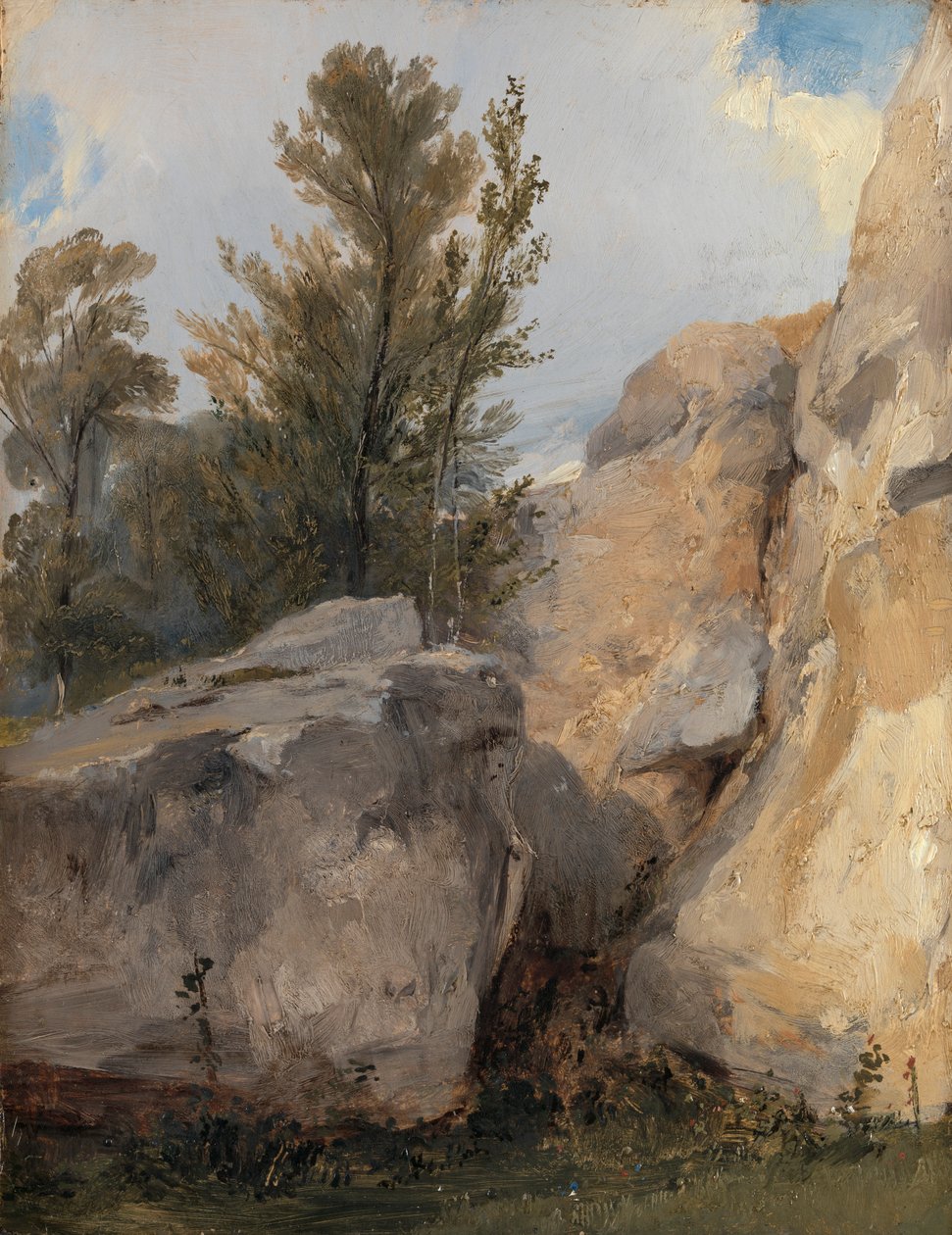 I skogen vid Fontainebleau av Richard Parkes Bonington