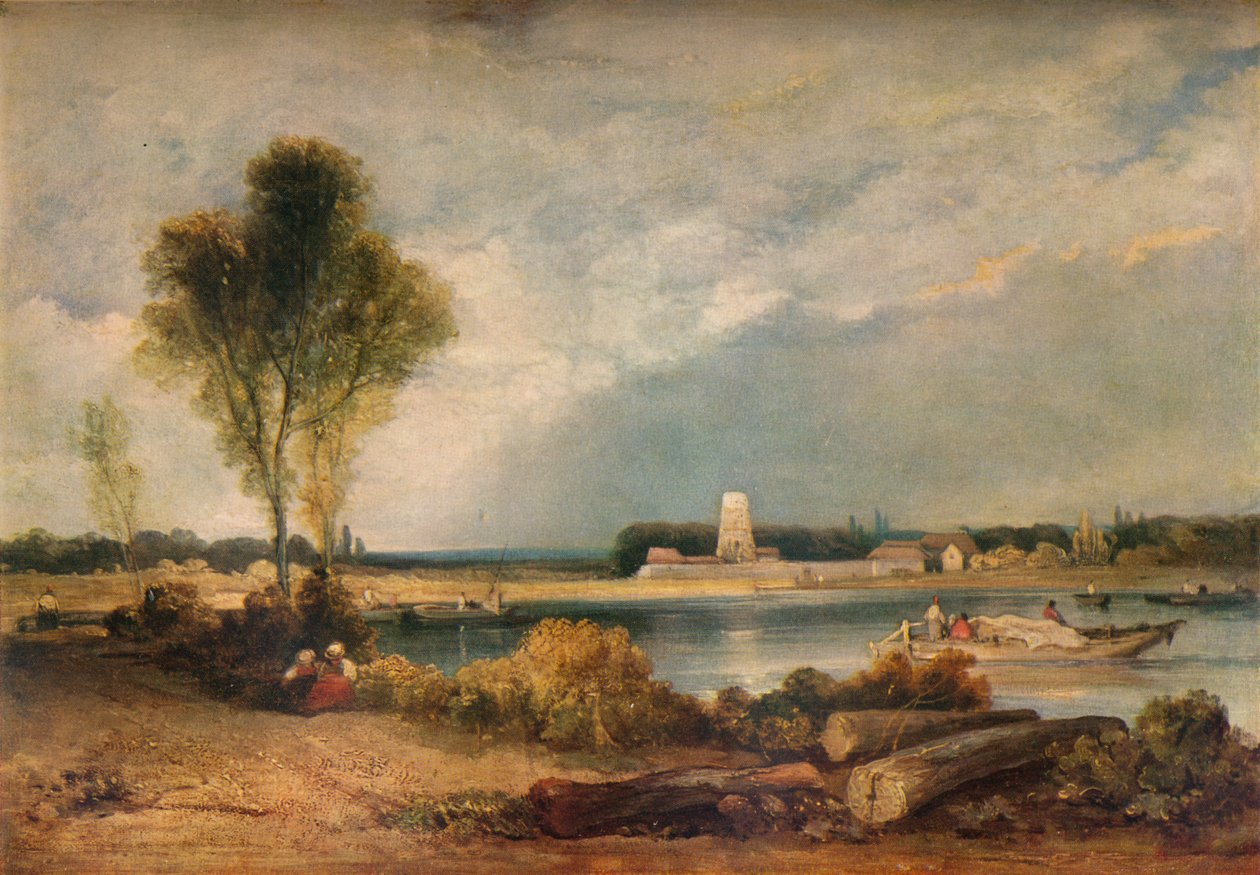 Landskap i Normandie, 1800-talet 1934 av Richard Parkes Bonington