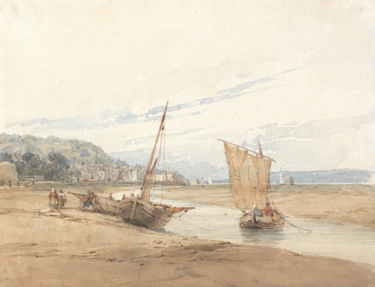 Nära Honfleur av Richard Parkes Bonington